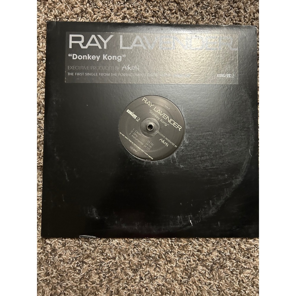Ray Lavender Donkey Kong Vinyl 12" Single Akon KonLive R&B Hip Hop ISLR-12141-1